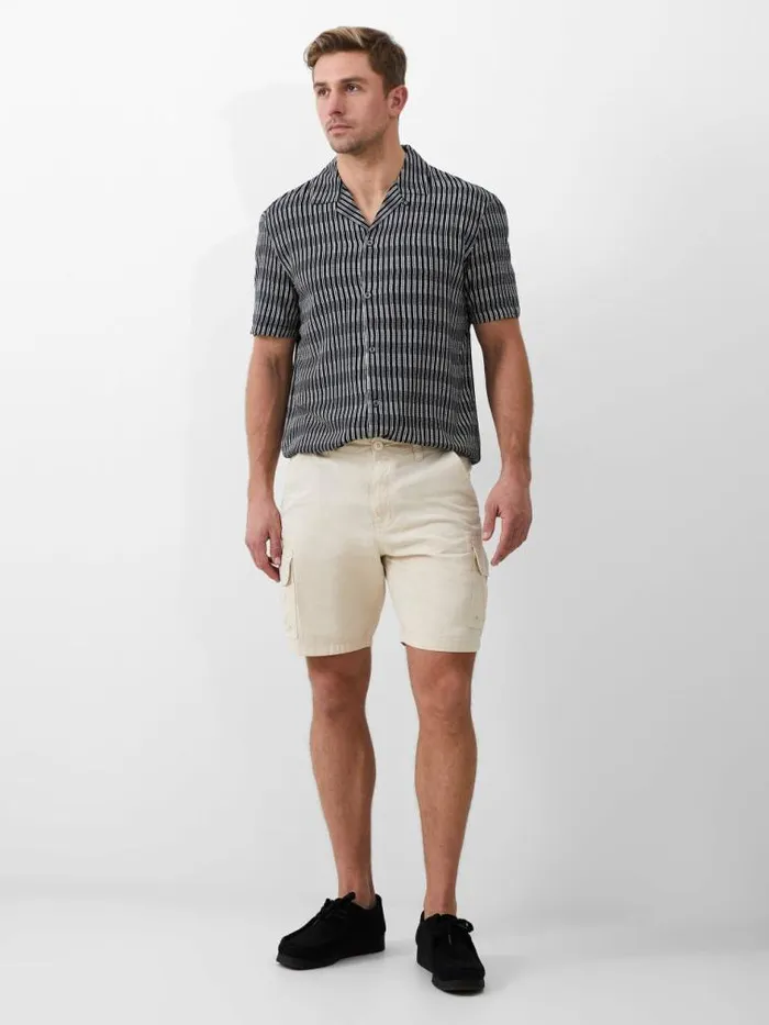French Connection Ripstop Cargo Shorts Stone Men Shorts