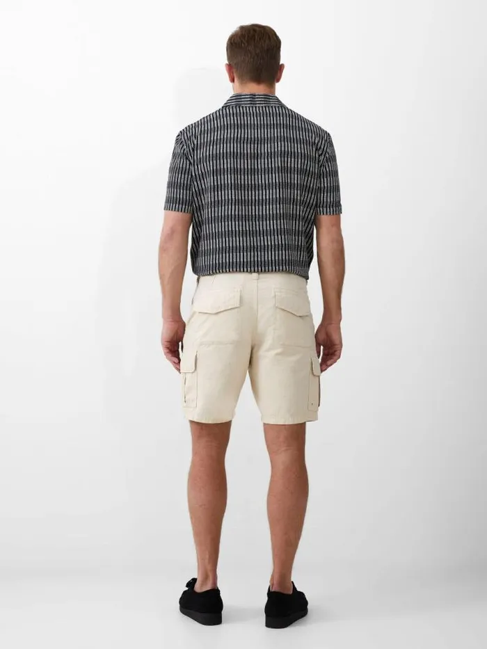 French Connection Ripstop Cargo Shorts Stone Men Shorts
