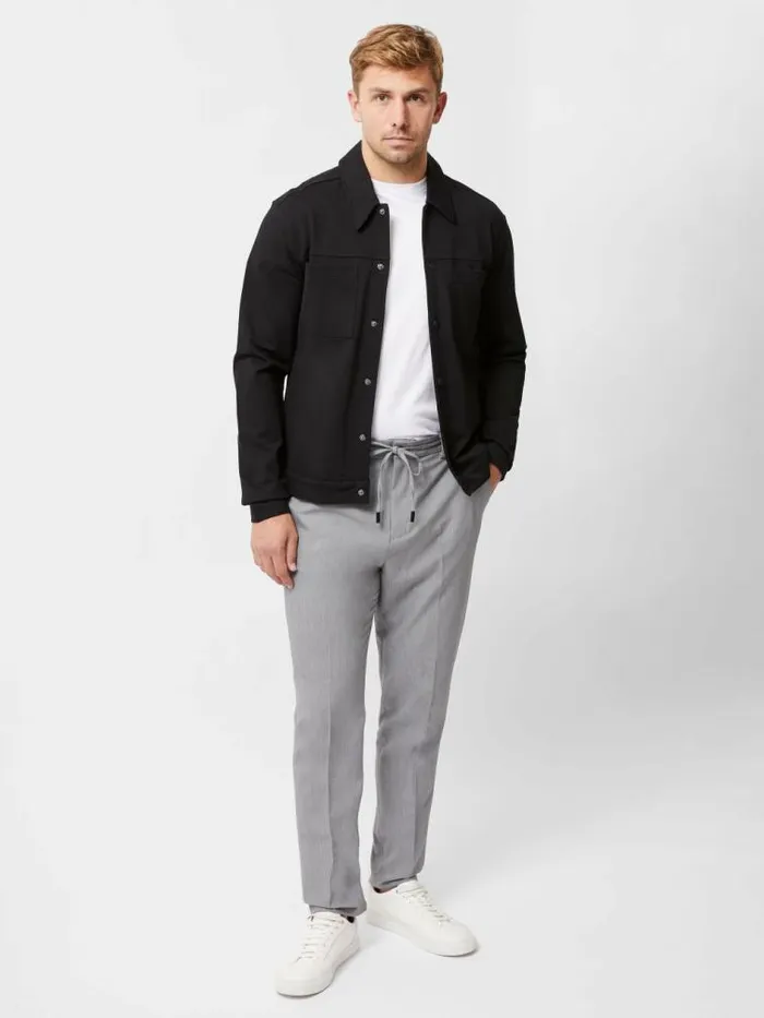 French Connection Scuba Jacket Black Men Coats and Jackets
