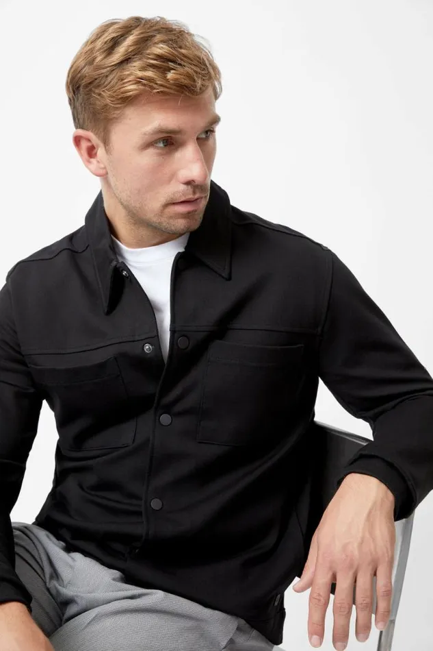 French Connection Scuba Jacket Black Men Coats and Jackets