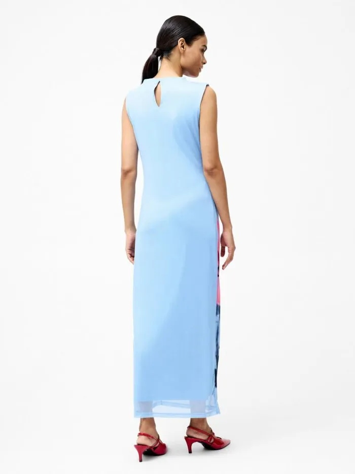 French Connection Smokey Placement Sleeveless Floral Maxi Dress Light Blue Multi Women Dresses