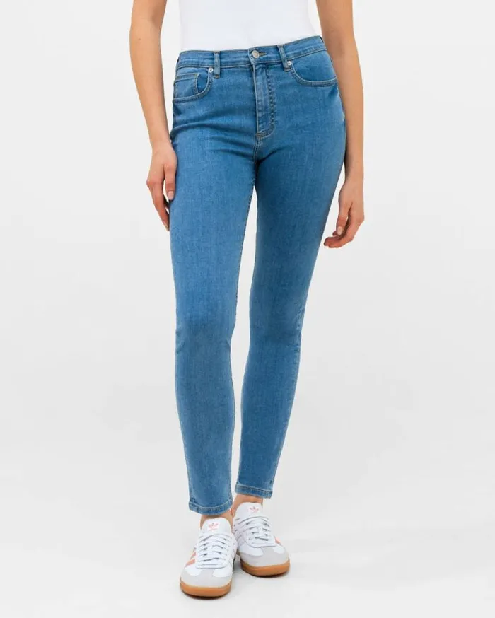 French Connection Soft Stretch Denim High Rise Skinny Jeans 30 Inch Light Wash Women Trousers French Connection Soft Stretch Denim High Rise Skinny Jeans 30 Inch Light Wash Women Trousers