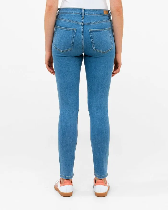 French Connection Soft Stretch Denim High Rise Skinny Jeans 30 Inch Light Wash Women Trousers