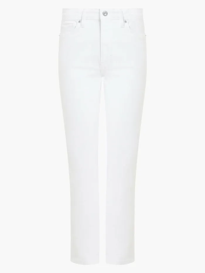 French Connection Stretch Slim Straight Cigarette Ankle Length Denim Jeans 28 Inch White Women Trousers