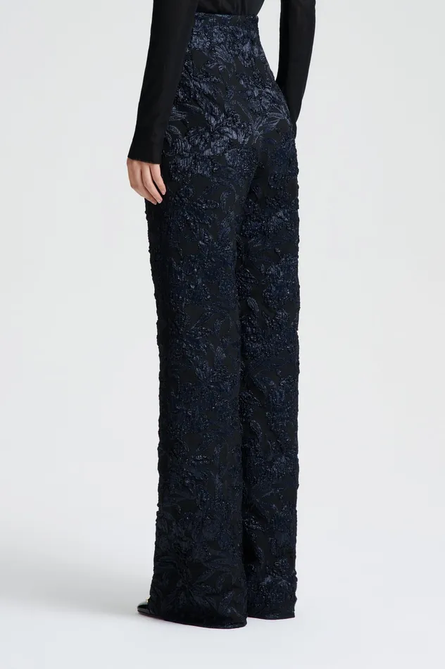 FRENCH JACQUARD TROUSER BLACK Women Trousers Scanlan Theodore FRENCH JACQUARD TROUSER BLACK Women Trousers Scanlan Theodore