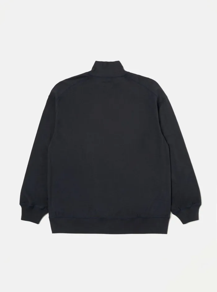 Funnel Neck Tee In Navy Single Jersey Men Universal Works Tees