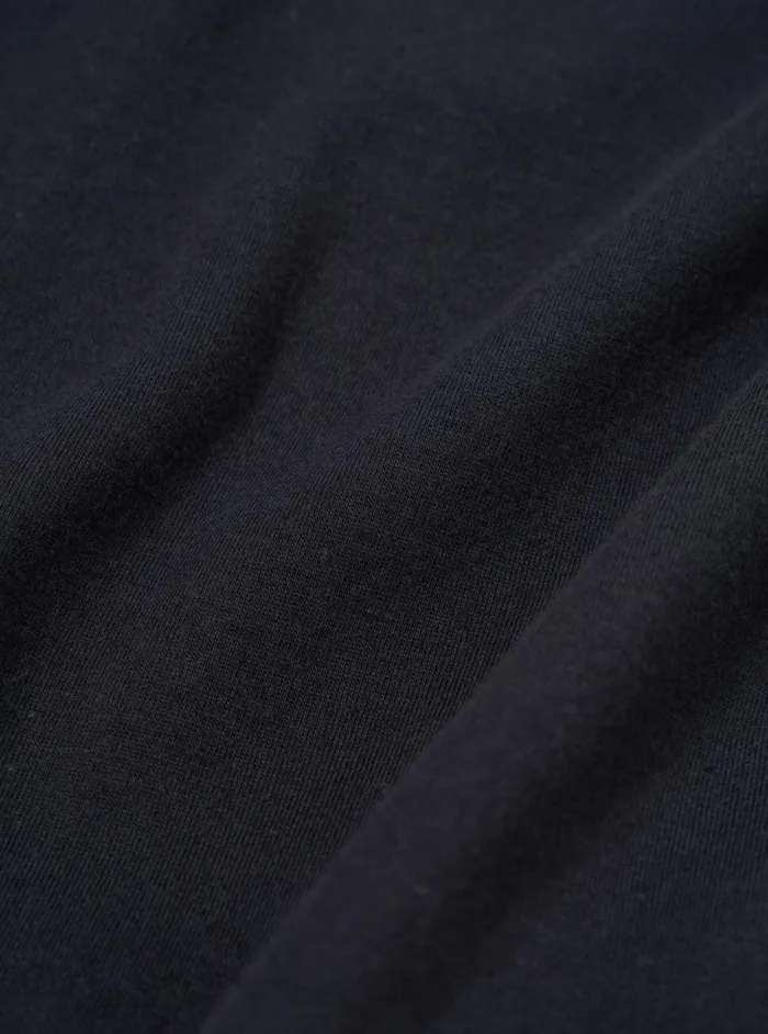 Funnel Neck Tee In Navy Single Jersey Men Universal Works Tees