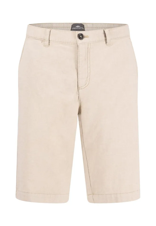 FYNCHHATTON Bermuda Shorts From Linen Mix Stonedark Navy Men Shorts