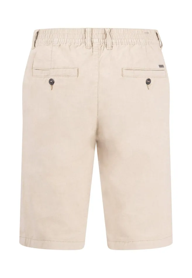 FYNCHHATTON Bermuda Shorts From Linen Mix Stonedark Navy Men Shorts
