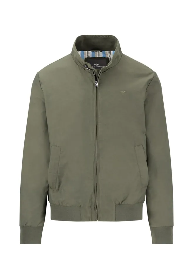 FYNCHHATTON Bomber Jacket CasualFit With A Logodail Dark Navydusty Foreststone Men Jackets and Coats