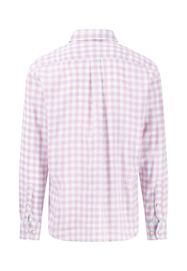 FYNCHHATTON Checked Shirt With Buttondown Collar Peesummer Breezenavy Men Shirts