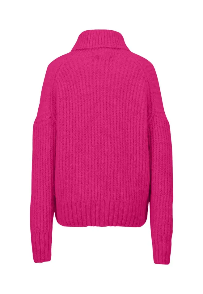 FYNCHHATTON Coarse Knitting Sweater Made Of Alpaca Wool Mix Winter Beigemilkelegant Pink Women Sweater