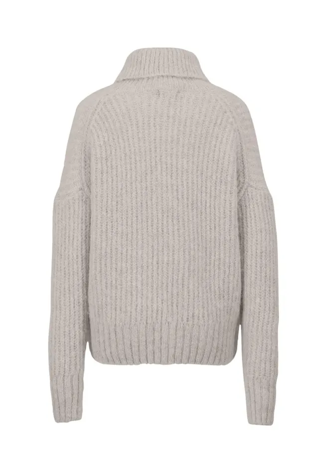 FYNCHHATTON Coarse Knitting Sweater Made Of Alpaca Wool Mix Winter Beigemilkelegant Pink Women Sweater