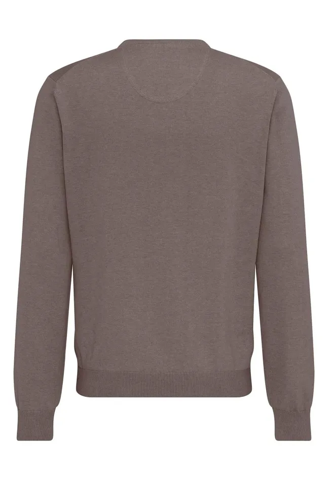 FYNCHHATTON Cotton Sweater With Vneckline Nightsteelazurenavyearthcharcoaltaupe Men Sweater