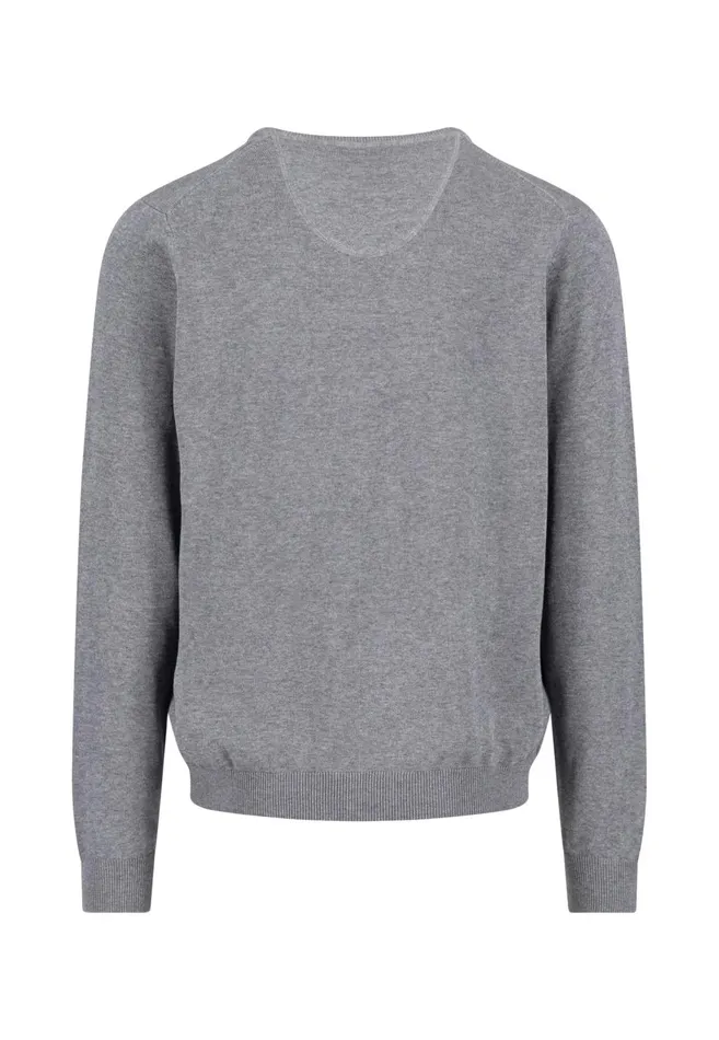 FYNCHHATTON Cotton Sweater With Vneckline Nightsteelazurenavyearthcharcoaltaupe Men Sweater