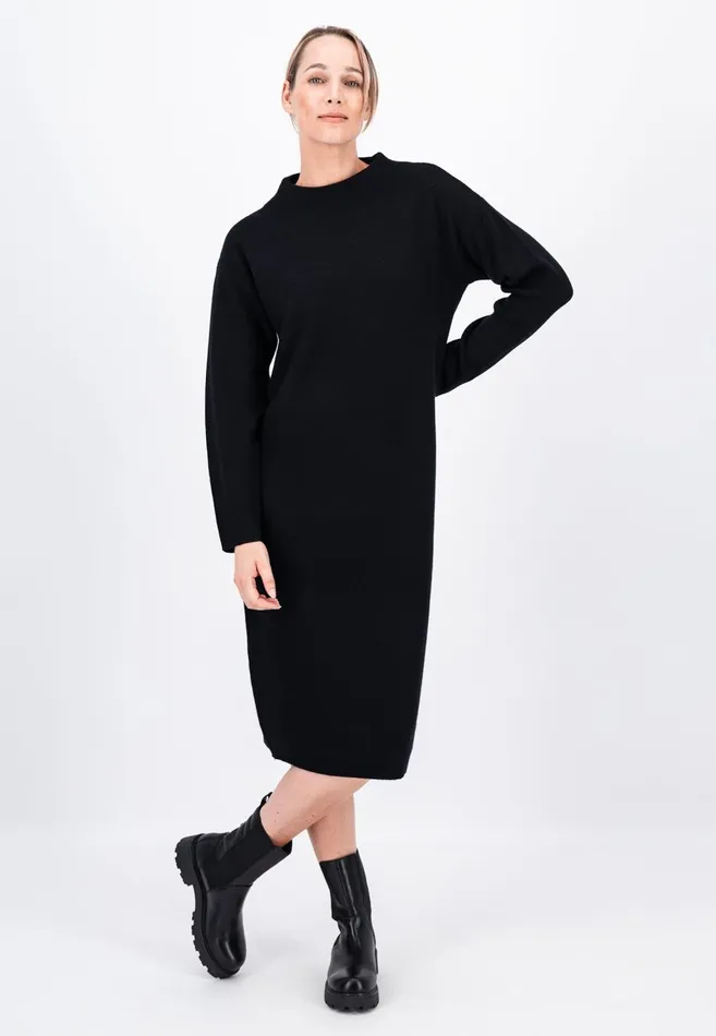 FYNCHHATTON Dress Made Of Wool Mix With A High Neckline Black Women Sale