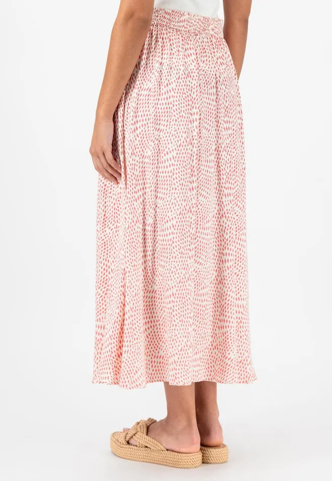 FYNCHHATTON Flowing Skirt With Minimal Print Fuchsia Pinksummer Lavender Women Skirts