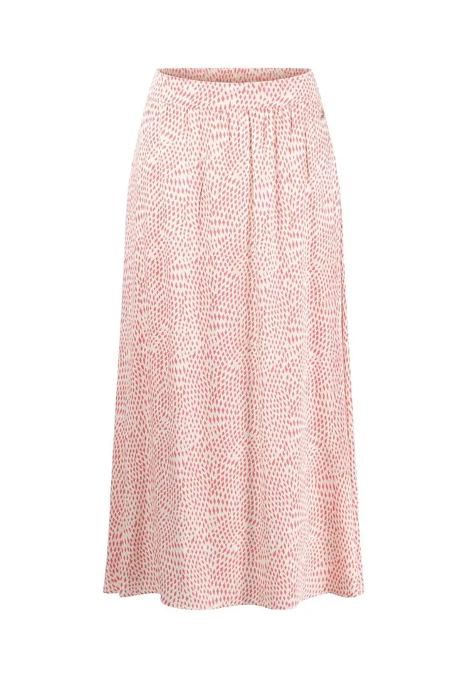 FYNCHHATTON Flowing Skirt With Minimal Print Fuchsia Pinksummer Lavender Women Skirts