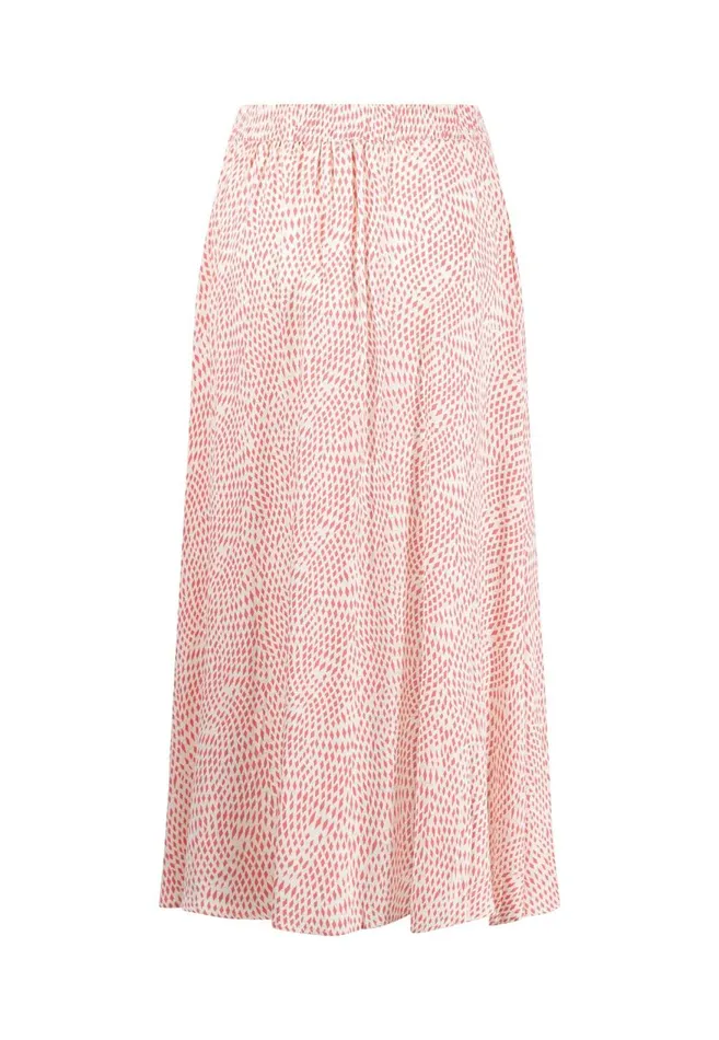 FYNCHHATTON Flowing Skirt With Minimal Print Fuchsia Pinksummer Lavender Women Skirts