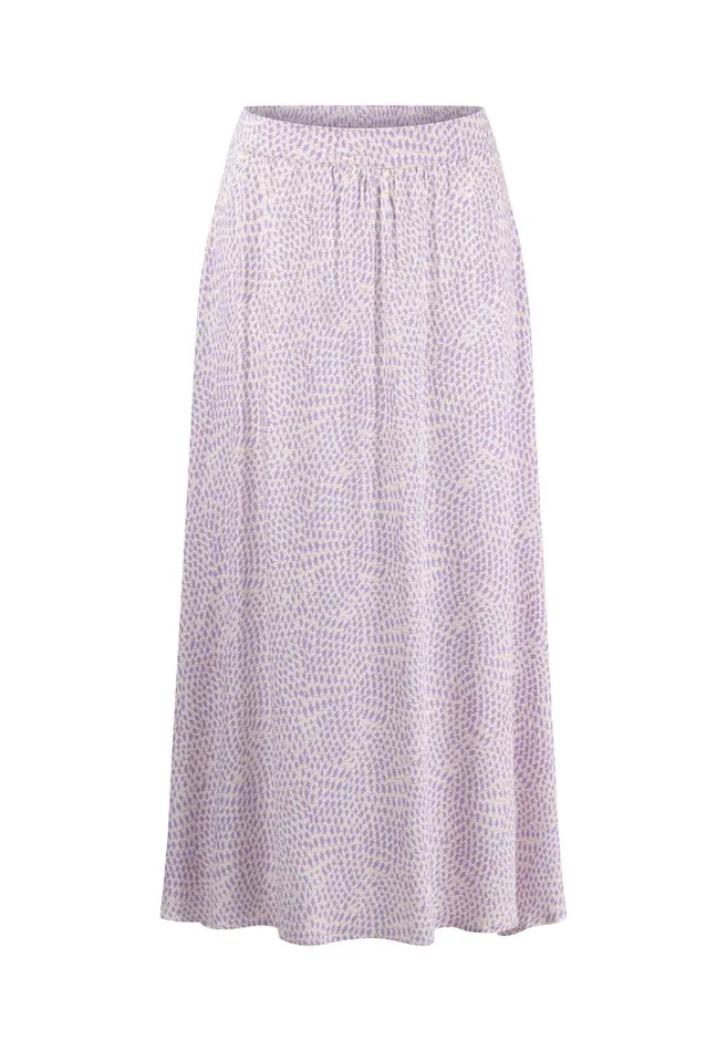 FYNCHHATTON Flowing Skirt With Minimal Print Fuchsia Pinksummer Lavender Women Skirts