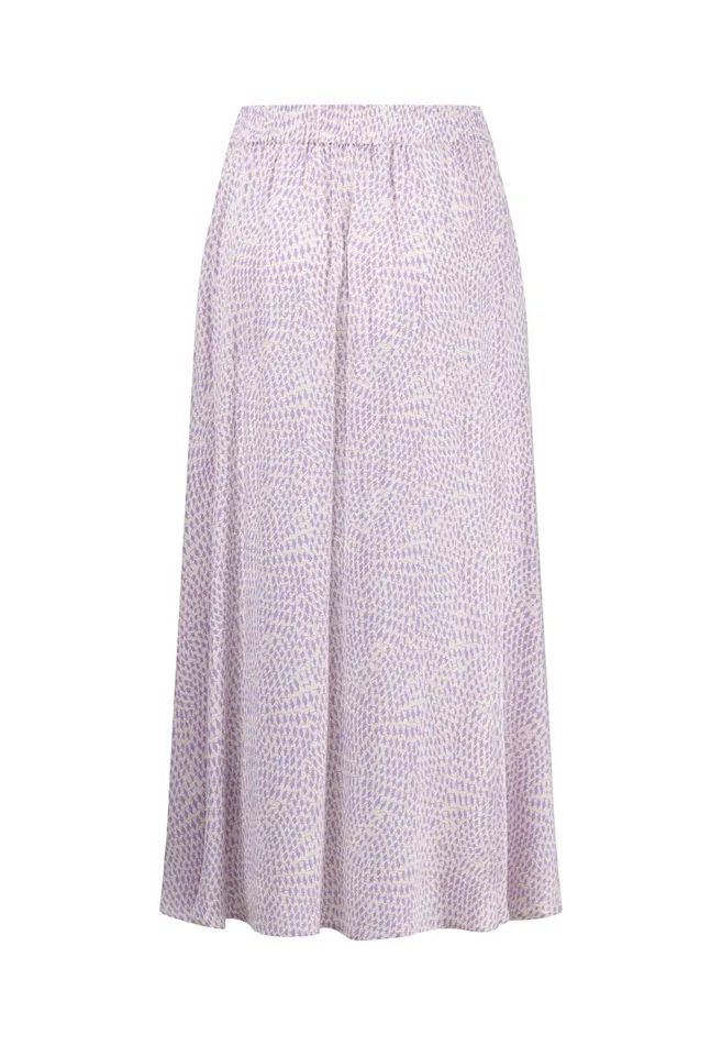 FYNCHHATTON Flowing Skirt With Minimal Print Fuchsia Pinksummer Lavender Women Skirts