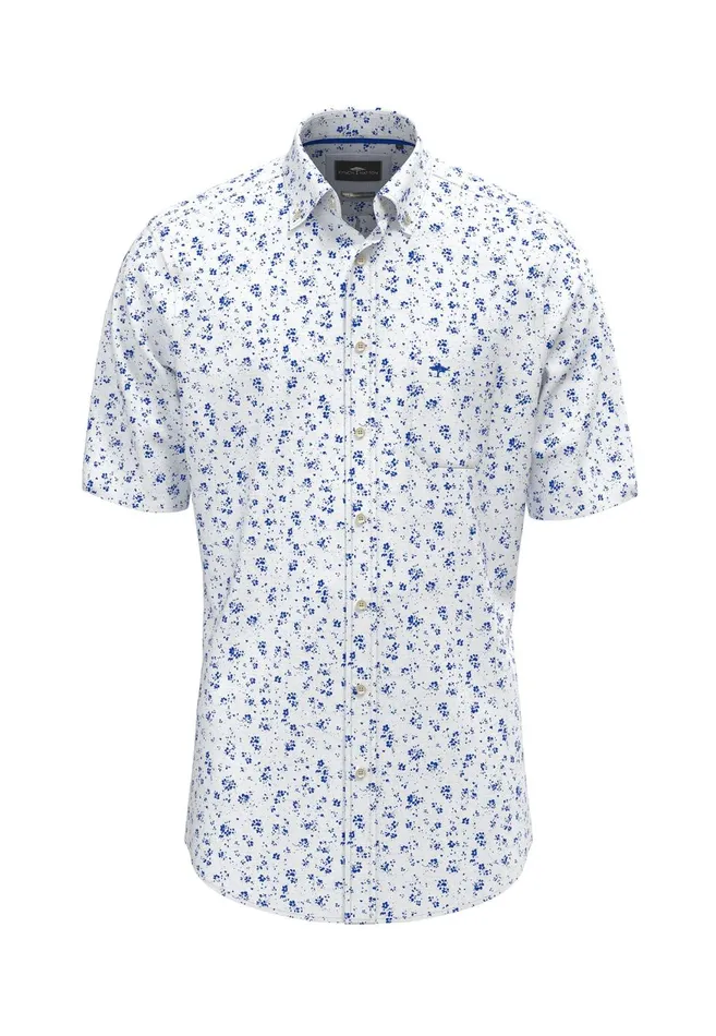 FYNCHHATTON Halklm Shirt With Alloverprint Summer Breeze Men Shirts