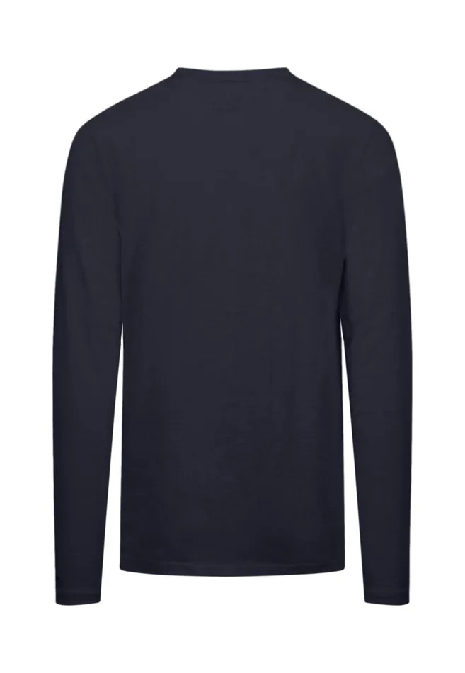 FYNCHHATTON Henley Shirt Made Of Cotton Navywhite Men Sale