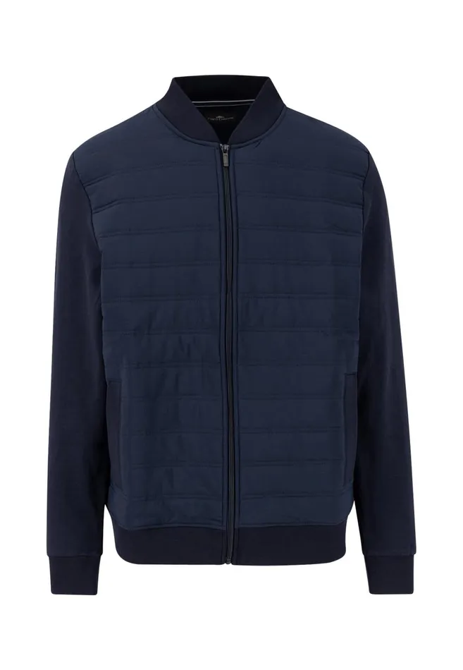 FYNCHHATTON Hybrid Jacket With A Stand up Collar Navy Men Sweat