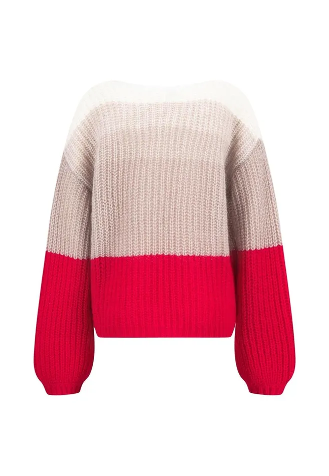 FYNCHHATTON Knitting Sweater Made Of Soft Mohair Wool Mix Milkblue Purple Women Sweater