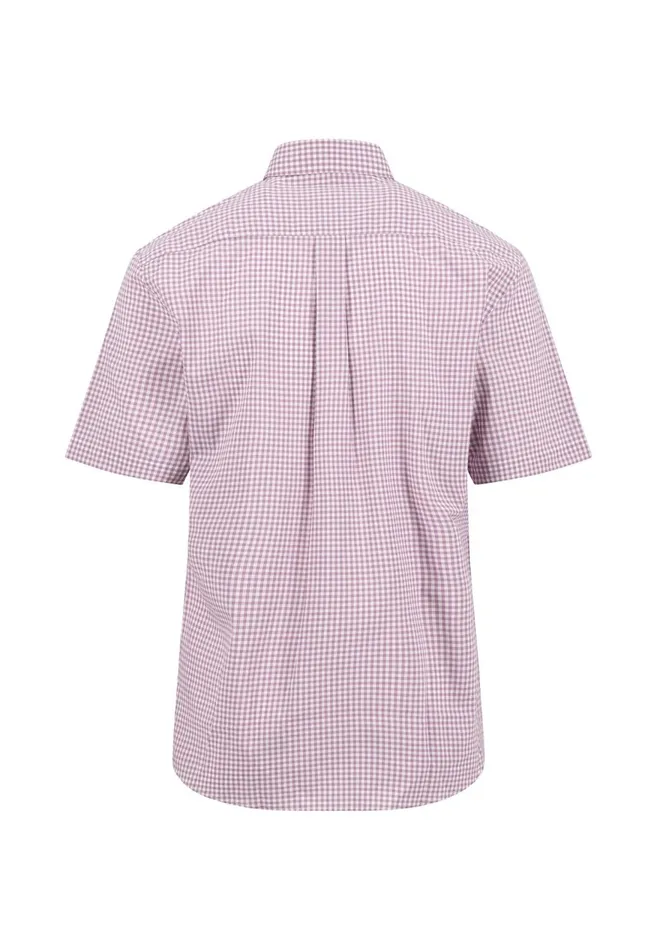 FYNCHHATTON Light Halbar Shirt With VichyKaros Lagoonvibrant Bluedusty Lavender Men Shirts