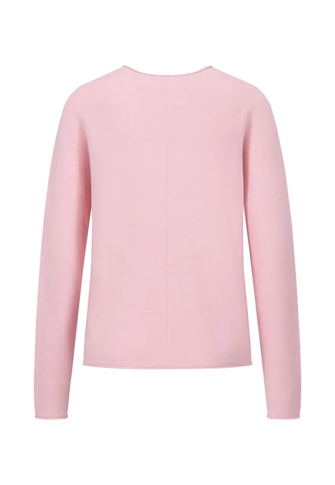 FYNCHHATTON Loose Fineknitting Sweater Made Of Cotton Ocean Bluereed Greenwhitefondant Pink Women Sweater FYNCHHATTON Loose Fineknitting Sweater Made Of Cotton Ocean Bluereed Greenwhitefondant Pink Women Sweater