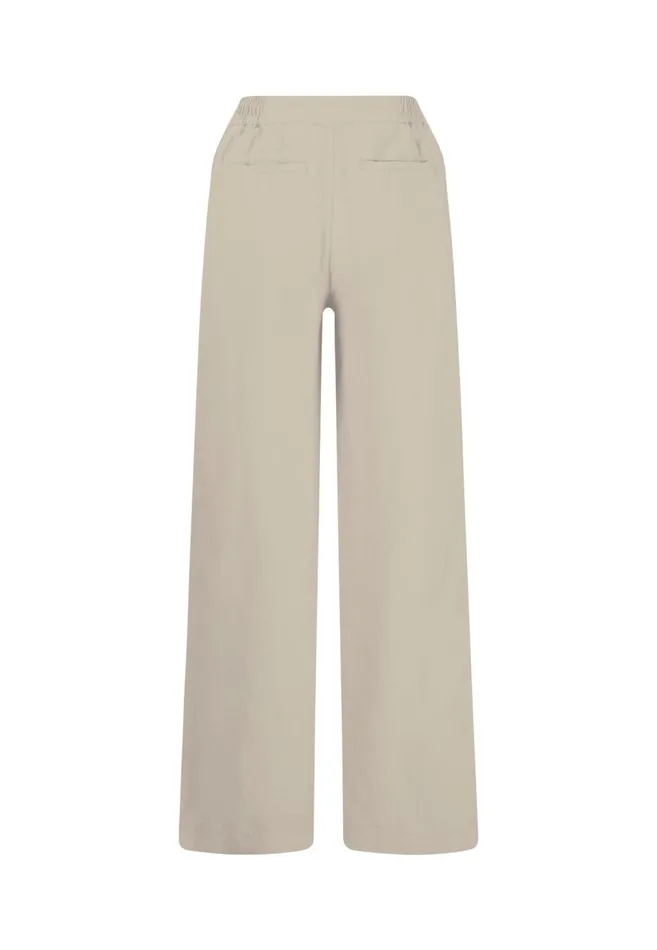 FYNCHHATTON Pants Made Of Linen Mix With Lock Button Summer Redwhitesandlight Blue Women Pants