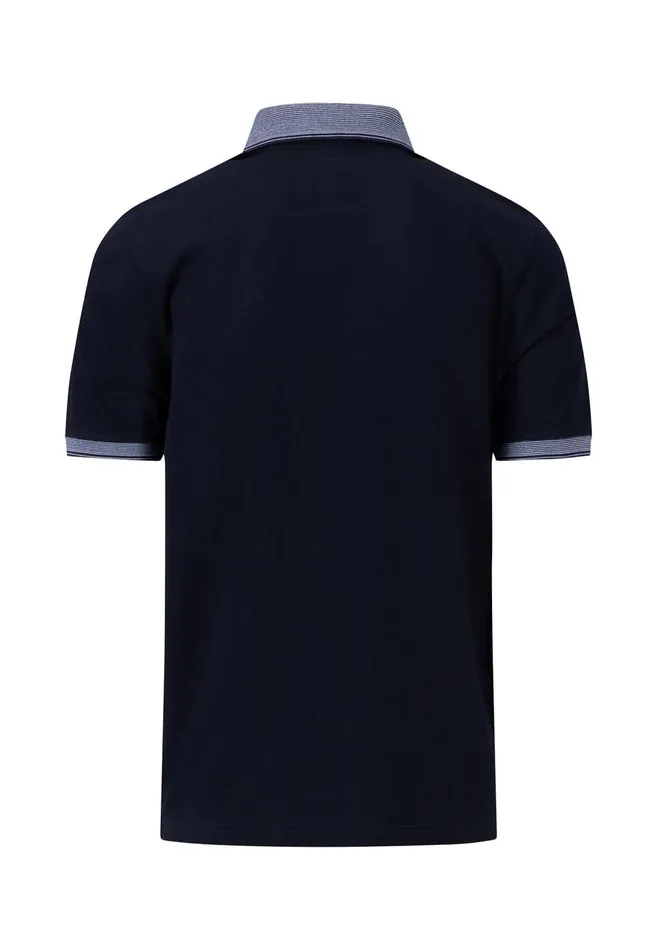 FYNCHHATTON Polo Shirt With Contrast Details Navysummer Breeze Men Sale