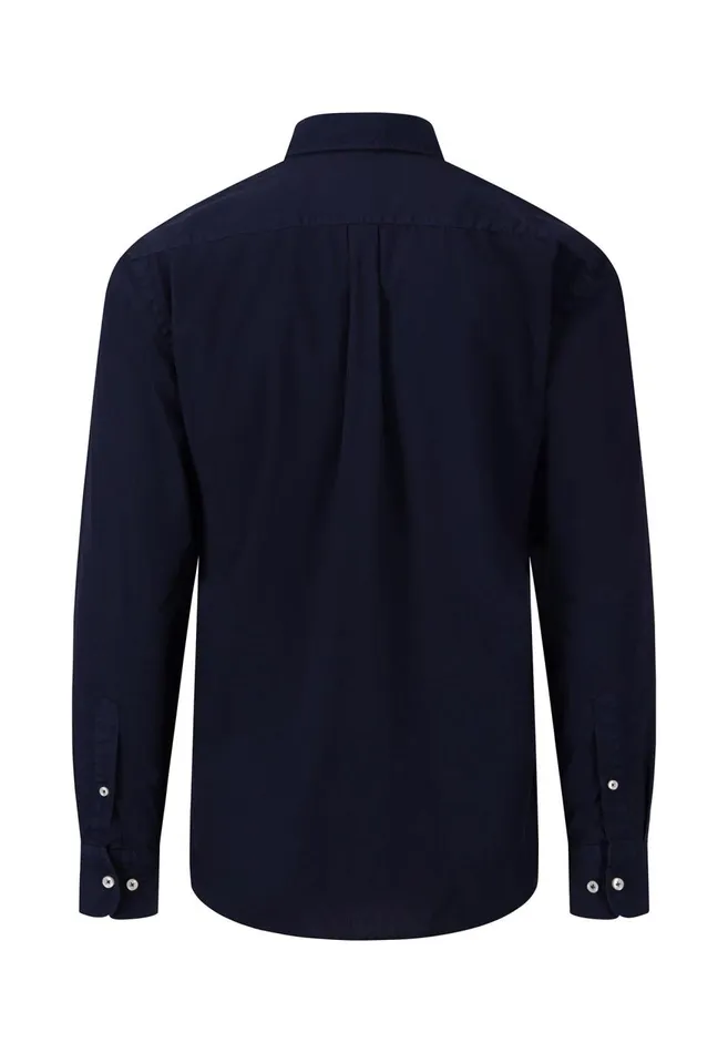 FYNCHHATTON Singlecolored Popeline Shirt With Buttondown Collar Soft Greencrystal Bluenavywhitedusty Lavender Men Shirts