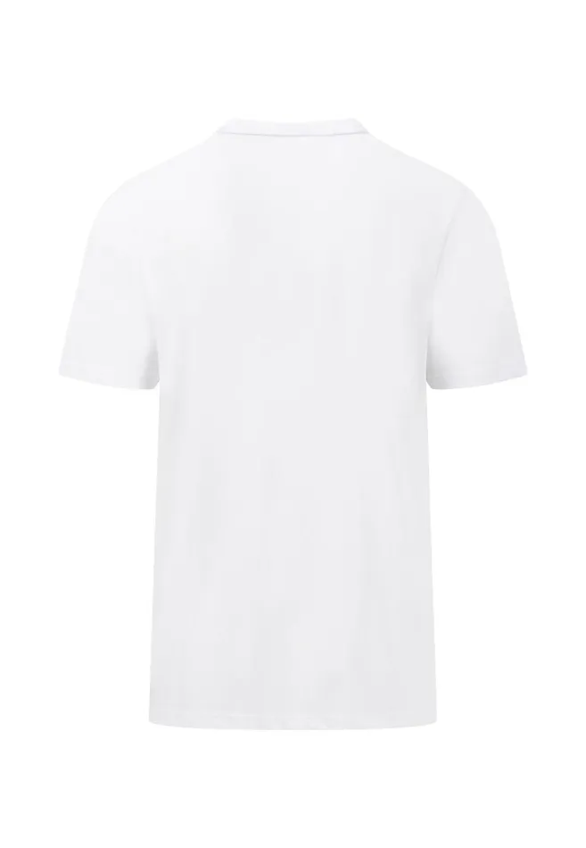 FYNCHHATTON Soft Tshirt With Botanical Front Print Whitenavy Men Tshirts