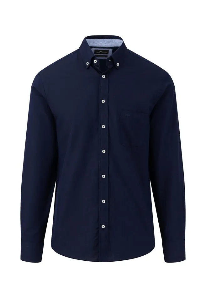 FYNCHHATTON Stylish Shirt Made Of Structured Cotton Navywhitesummer Breeze Men Sale FYNCHHATTON Stylish Shirt Made Of Structured Cotton Navywhitesummer Breeze Men Sale