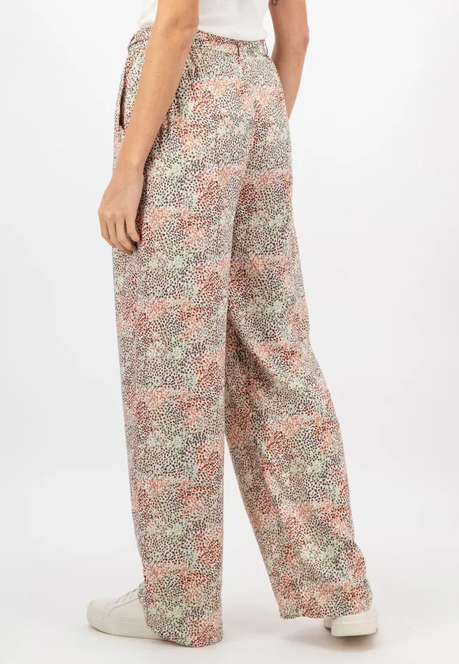 FYNCHHATTON Summer Wide Leg Pants With Minimal Print Reed Green Women Sale FYNCHHATTON Summer Wide Leg Pants With Minimal Print Reed Green Women Sale