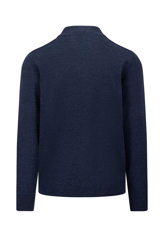 FYNCHHATTON Sweater With A Troyer Collar Ruby Redcloud Bluenavylight Gray Men Sweater