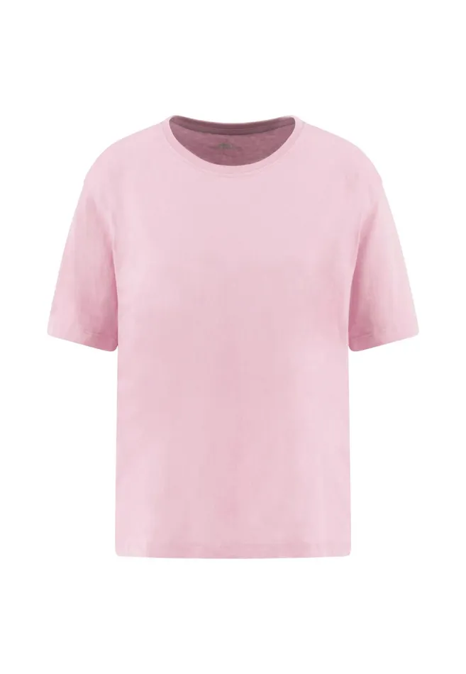 FYNCHHATTON Tshirt Made Of The Finest Cotton Whitebananasandsummer Redfresh Roseocean Violetlight Blueblack Women Tshirts