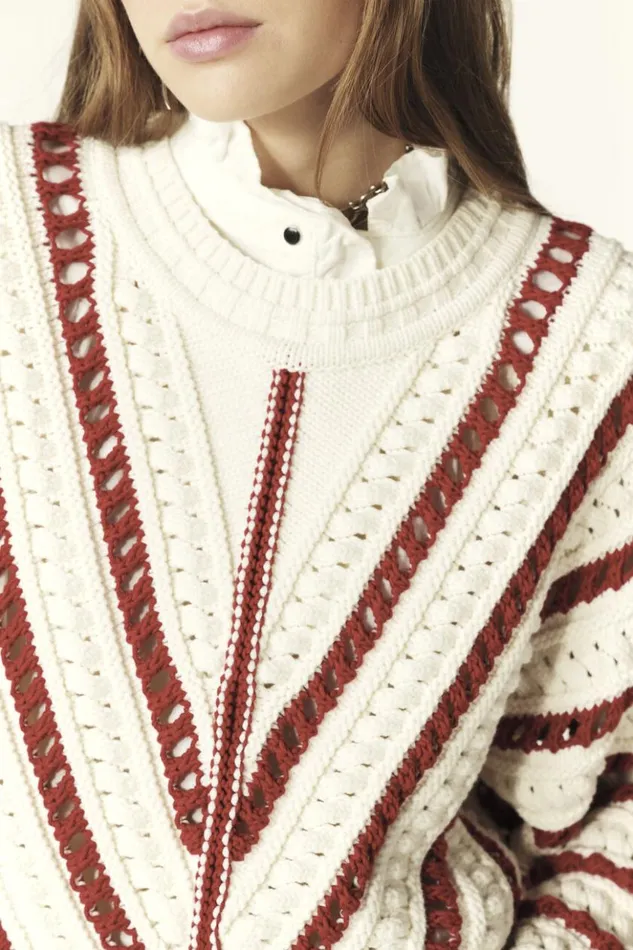 GardyShort Openwork Sweater Clothing Baandsh Sweaters and Cardigans