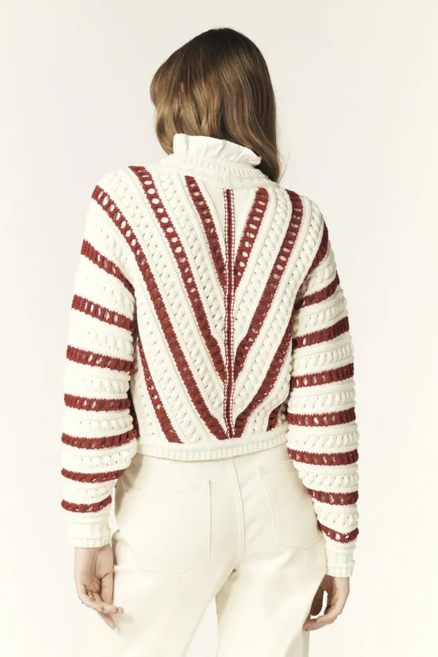 GardyShort Openwork Sweater Clothing Baandsh Sweaters and Cardigans