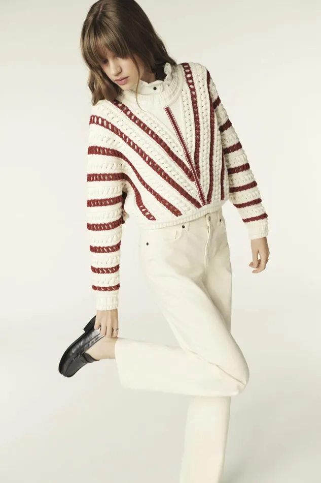 GardyShort Openwork Sweater Clothing Baandsh Sweaters and Cardigans