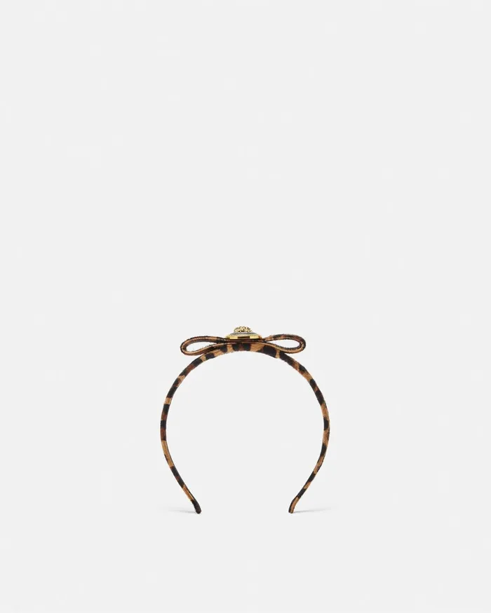 Hair Accessories Women Versace Leopard Gianni Ribbon Headband Animalier