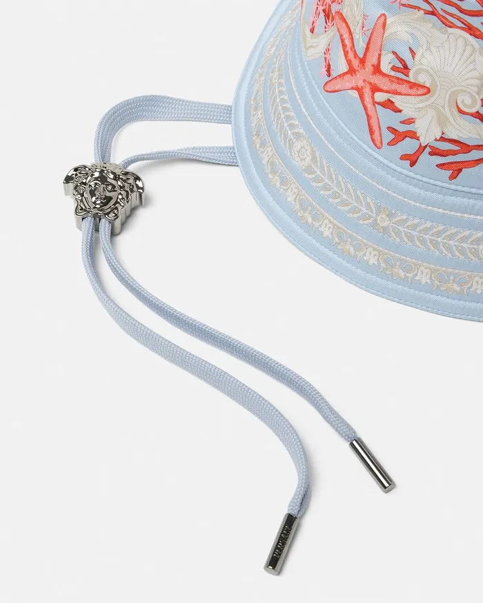Hats and Caps WomenMen Versace Barocco Sea Bucket Hat Blueprint