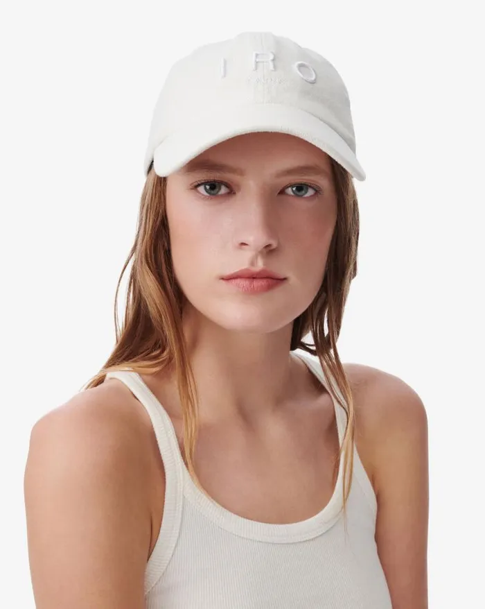 Hats Women IRO GREB EMBROIDERED DENIM CAP