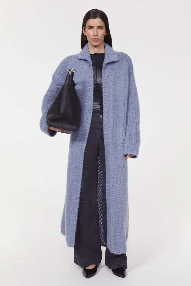 Hazes Knitted Sweater Cloud Grey Women Rodebjer Knitwear