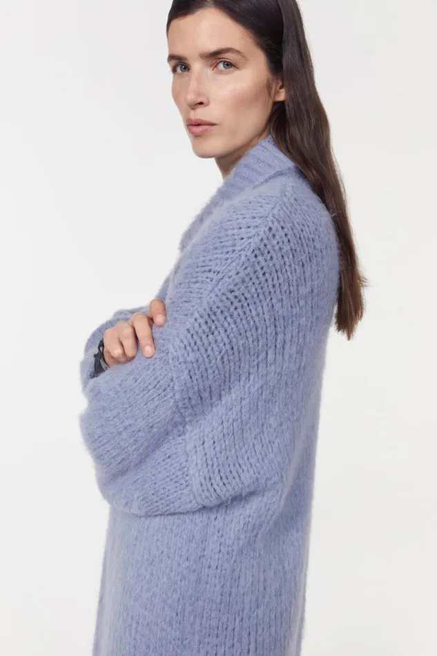 Hazes Knitted Sweater Cloud Grey Women Rodebjer Knitwear