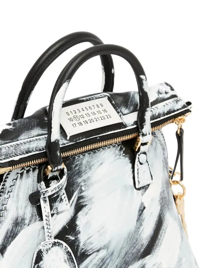 Henrik Vibskov Boutique 5AC Leather Bag 8211 BlackWhite Women Handbags