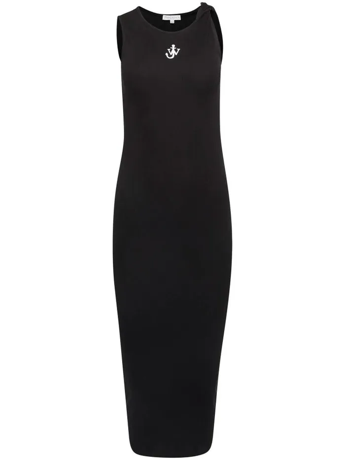 Henrik Vibskov Boutique Anchor Embroidery Twisted Strap Dress 8211 Black Women Tops Henrik Vibskov Boutique Anchor Embroidery Twisted Strap Dress 8211 Black Women Tops