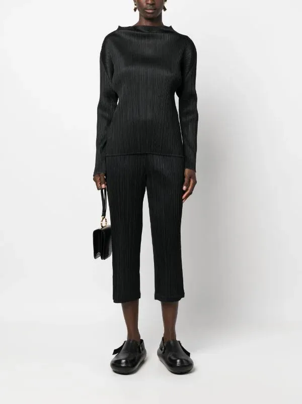 Henrik Vibskov Boutique AW23 Pleated Straight Pants 8211 Black Women Pants